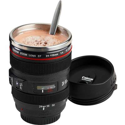 Camera lens coffee mug
