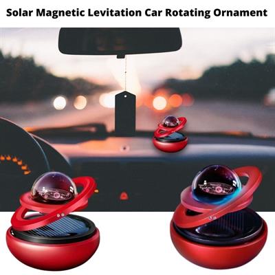 Solar magnetic levitation car rotating ornament car air freshener solar energy air purifier creative gift