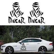 Car styling classic personality dakar stickers black