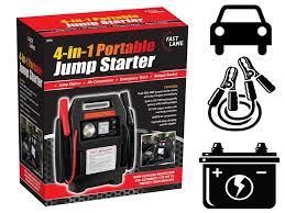 Portable starter battery booster multifunction car jump starter 12v with emergency tools air compressor