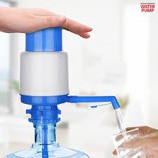 Drinking water pump dispenser for 19 litre bottle - t - pump water cans - blue & white