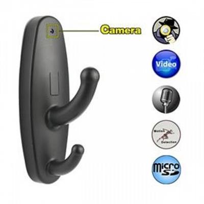 Clothes hook camera with video recording 