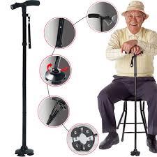 Safety Walking Stick with Alarm - Lighted Walking Cane