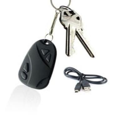 Hidden keychain camera with camera and mic