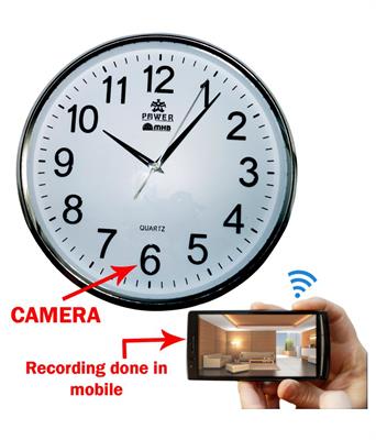 Wifi spy wall clock wireless hidden hd video recording camera