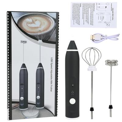  2in1 Rechargeable Electric Milk Frother Handheld Coffee Frother| 