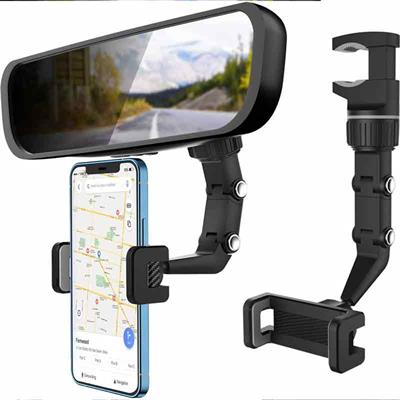 360 Car Multifunctional Rearview Mirror Phone Holder