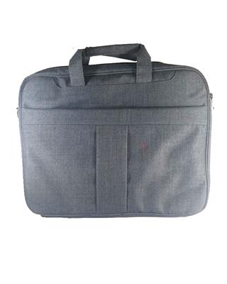 Frosted fabric office , hand and totes casual 15.6 inch shoulder bag - grey