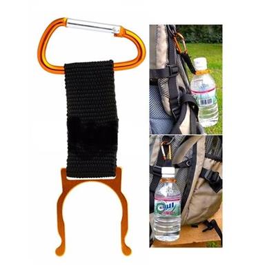 Water bottle buckle holder clip - orange