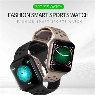 F8 smart watch smart device waterproof pedometers message reminder bluetooth sports smartwatch for ios android phone - golden