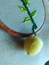 3D Lemon - Embroidery