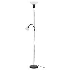 Ikea floor/uplighter/reading  lamp, black/white
