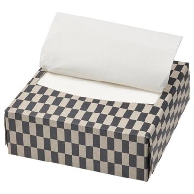 Ikea paper napkin check pattern pack of 100 napkins