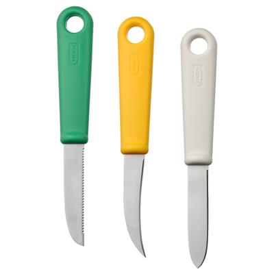 Ikea Multipurpose knives, set of 3, mixed color