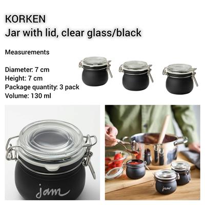 Ikea set of 3 jars (pre -order) 