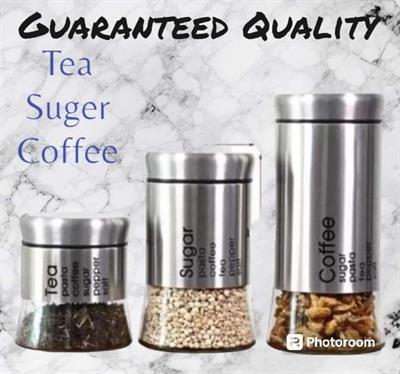 tea/coffee/sugar jars