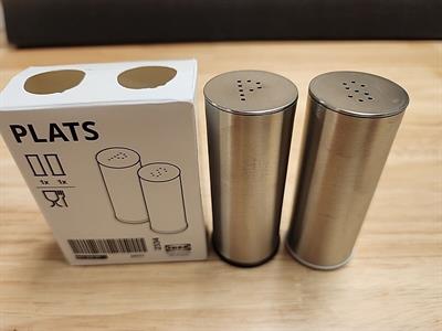 Ikea Salt/pepper shaker, set of 2, stainless steel