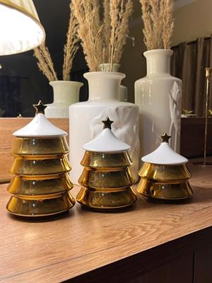 Star White Gold Ceramic Jars