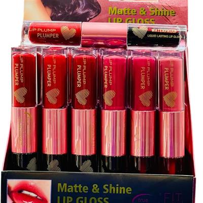 Fit me Lip gloss + Lip tint 2in1  By True match 6 pc Set