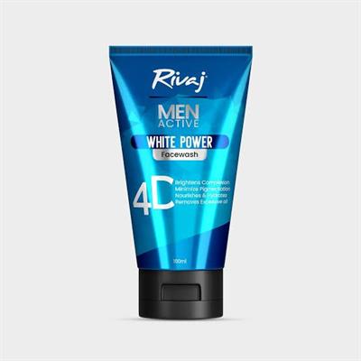 Rivaj  Men’s White Active Face Wash 100ml