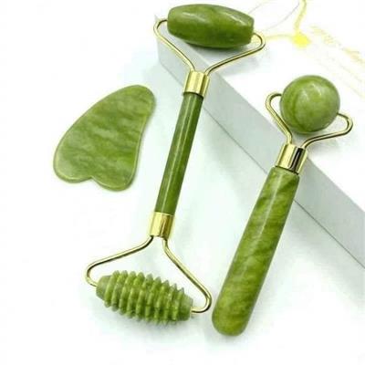 NB Nora BO Awadh 3 in 1  Natural Jade Beautifying Massager-Roller Set