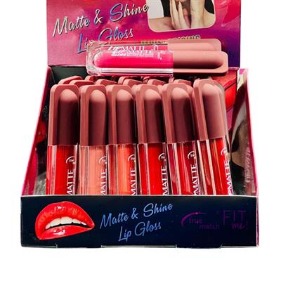 Fitme  Matee & Shine Lip gloss by True match 6p set