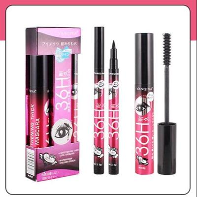 Liquid Eyeliner Pencil+Waterproof Mascara Set