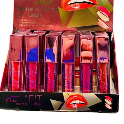 Fitme  3 D Matee & Shine Lip gloss by True match 6 pc set