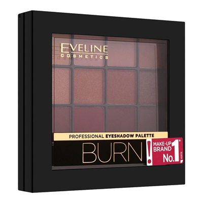 Eveline Eyeshadow Palette All In One 12 Colors Burn