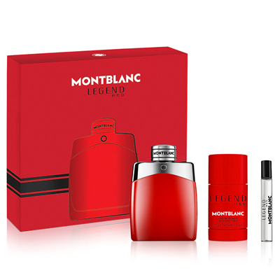 Mont Blanc Legend Red For Men 3pc Gift Set