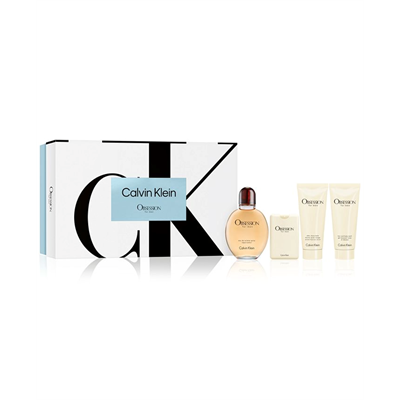 Calvin Klein Obsession Cologne Gift Set for Men, 4 Pieces