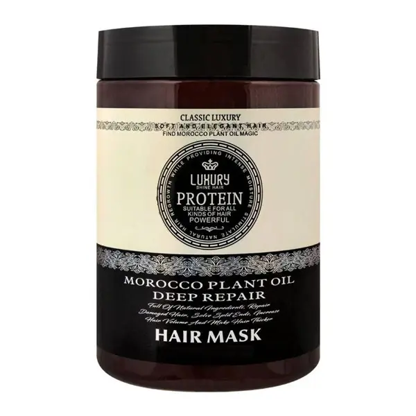 Argan Luxury Protein Morocco Plant Oil Deep Repair Hair Mask 1000ml – Intensive Repair, Strength & Shine