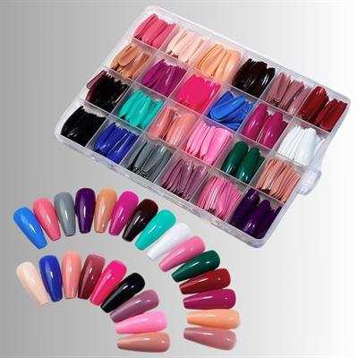 Artificial Nails Pack Of 576 Nails With Glue