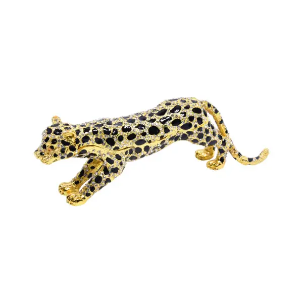 Beaded Leopard Jewellery Box – Exquisite Handcrafted Luxury Storage