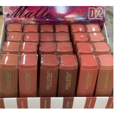 Miss Rose Matte D2 lipstick 6 pc set