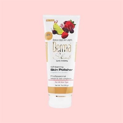 Derma Shine Gently Exfoliating Mix Fruits Whitening Skin Polisher, For All Skin Types, 200g