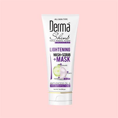 Derma Shine Lightening Wash+ Scrub+ Mask (3 in 1)