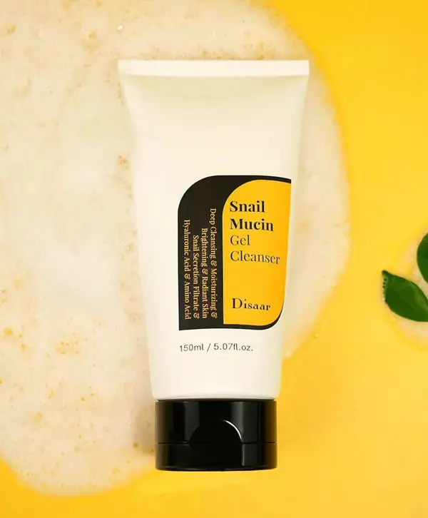 Disaar Snail Mucin Gel Cleanser 150ml – Deep Cleanse, Repair & Hydrate Skin