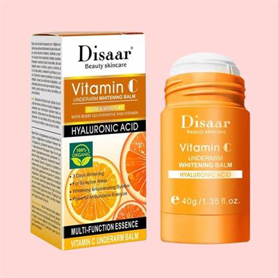 Disaar Vitamin C Anti- Perspirant Deodorant Roll. On Hyaluronic Acid 100% Organic for girls , Men & Women 50ml 