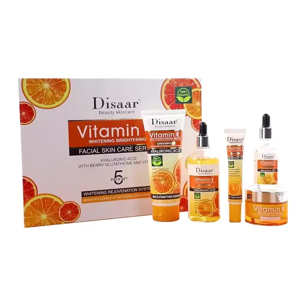Disaar Vitamin C Facial Whitening Skin Care Set – Brighten, Hydrate & Rejuvenate Your Skin