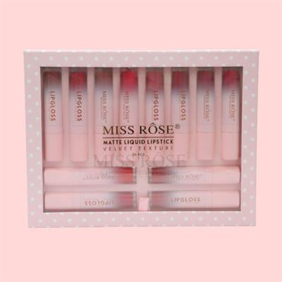 Miss Rose Velvet liquid Lip gloss 24 Pc Set Gift Set