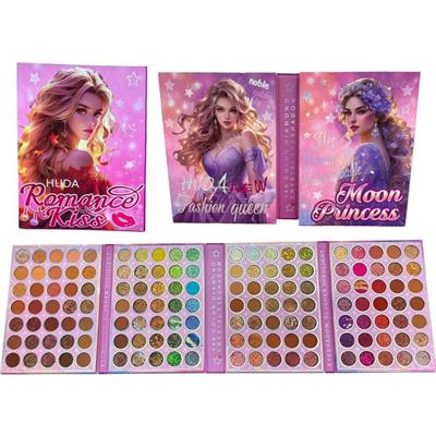 Huda Romance Kiss Fashion Queen Moon Princess 4 Fold 140 Color Eyeshadow Palette 