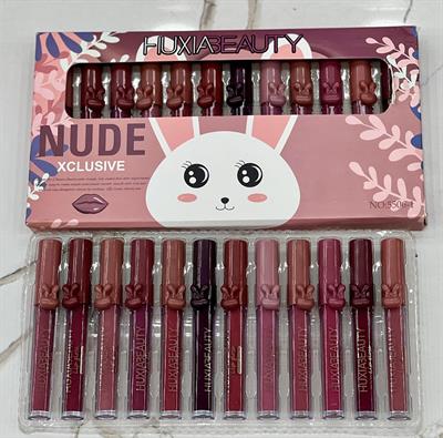 Huxia Beauty Nude xclusive lip gloss set of 12