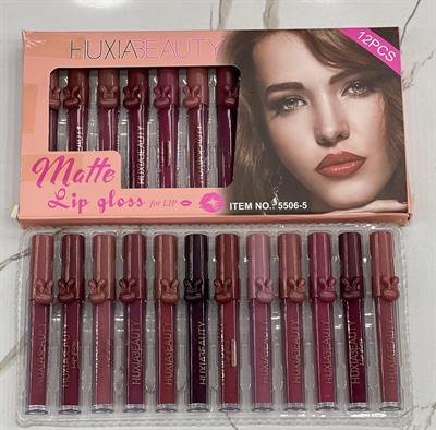 HUXIABEAUTY Matte Lip Gloss for lip 12 pc set