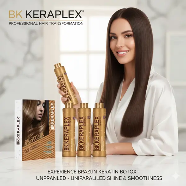 BK Botox BK Keraplex Professional Keratin Treatment Kit – 3 x 350ml Brazilian Keratin Hair Care
