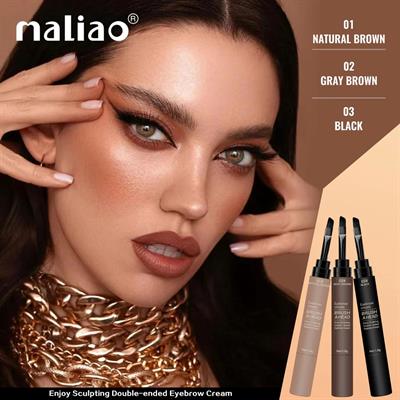 Maliao Double-Ended Eyebrow Cream Brush - Precision for Perfect Brows