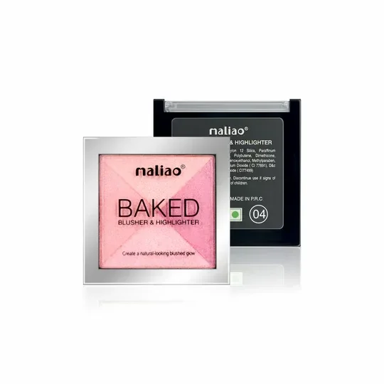 Maliao Baked Blusher & Highlighter – Radiant, Dual-Effect Glow for Cheeks