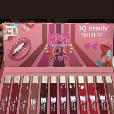 3Q Beauty Lip Gloss Mat33 Ultra HD 12PCS Gift Set