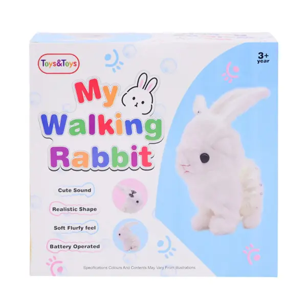 Soft Walking Rabbit – Cute, Cuddly & Full of Fun for Kids