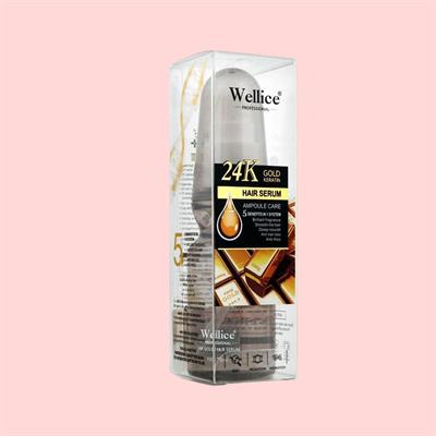 Wellice Professional 24K Gold Keratin Ampoule Care Hair Serum, 70ml